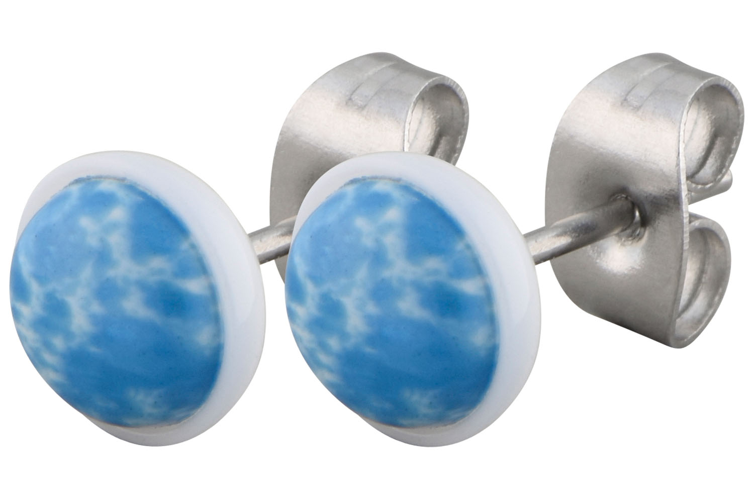 Chirurgenstahl Ohrstecker MARMORIERT ++SALE++ von Piercingline
